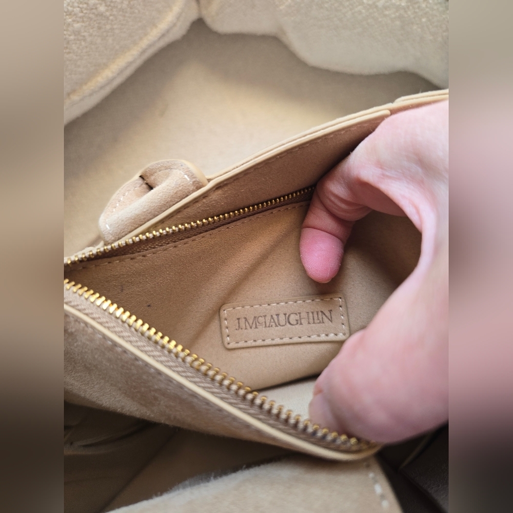 McLaughlin, Tessare Suede Handbag, Sand - Picture 16 of 16